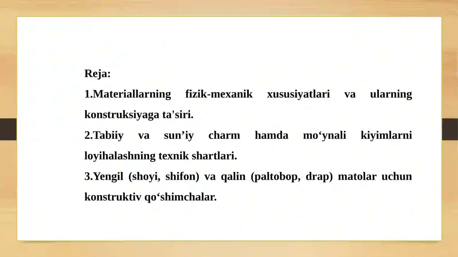Turli materiallarda kiyimlarni konstruksiyalashning o‘ziga xos xususiyatlari 2
