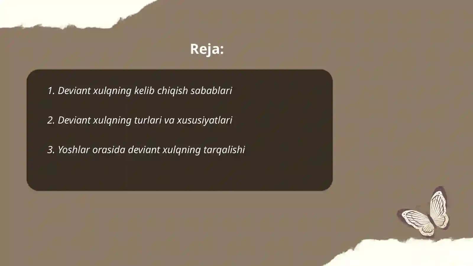 Deviant xulqning kelib chiqish sabablari 2