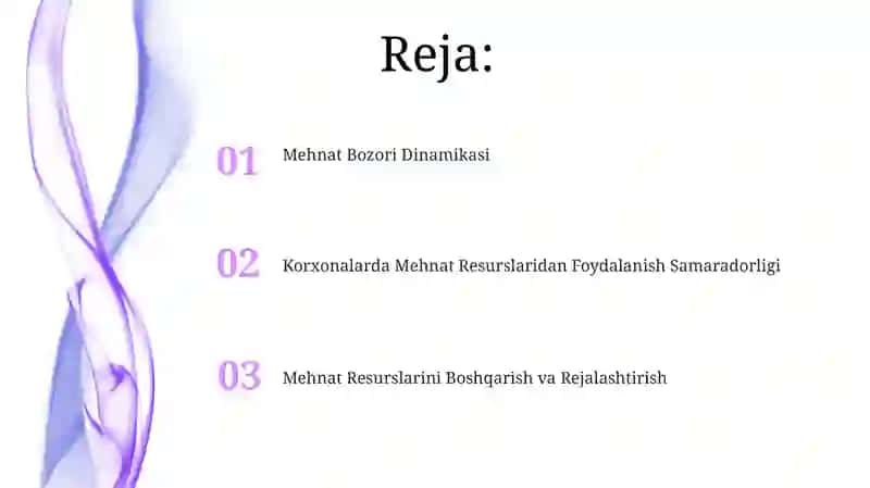 Mehnat Bozori va Korxonalarda Mehnat Resurslaridan Foydalanish 2