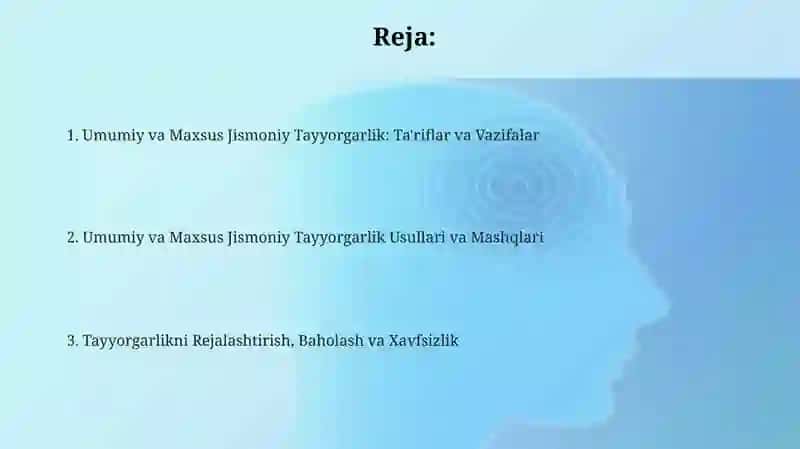 Umumiy va mahsus jismoniy tayorgalik mashiqlar 2