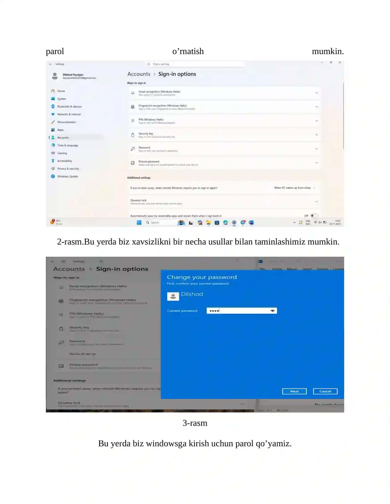 Operatsion tizimlar xavfsizlik komponentalari 2