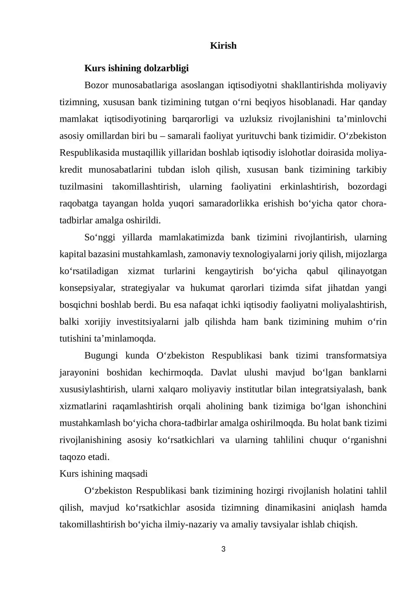 O‘ZBEKISTON RESPUBLIKASI BANK TIZIMINI RIVOJLANTIRISH KO‘RSATKICHLARI 2