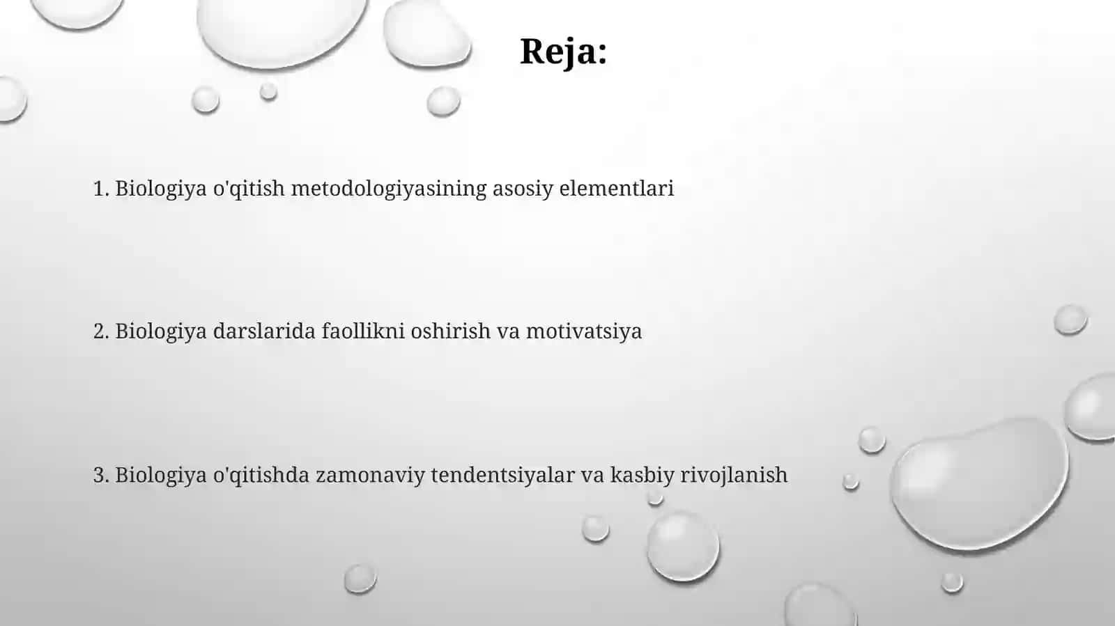 Biologiya o'qitish metodikasi 2