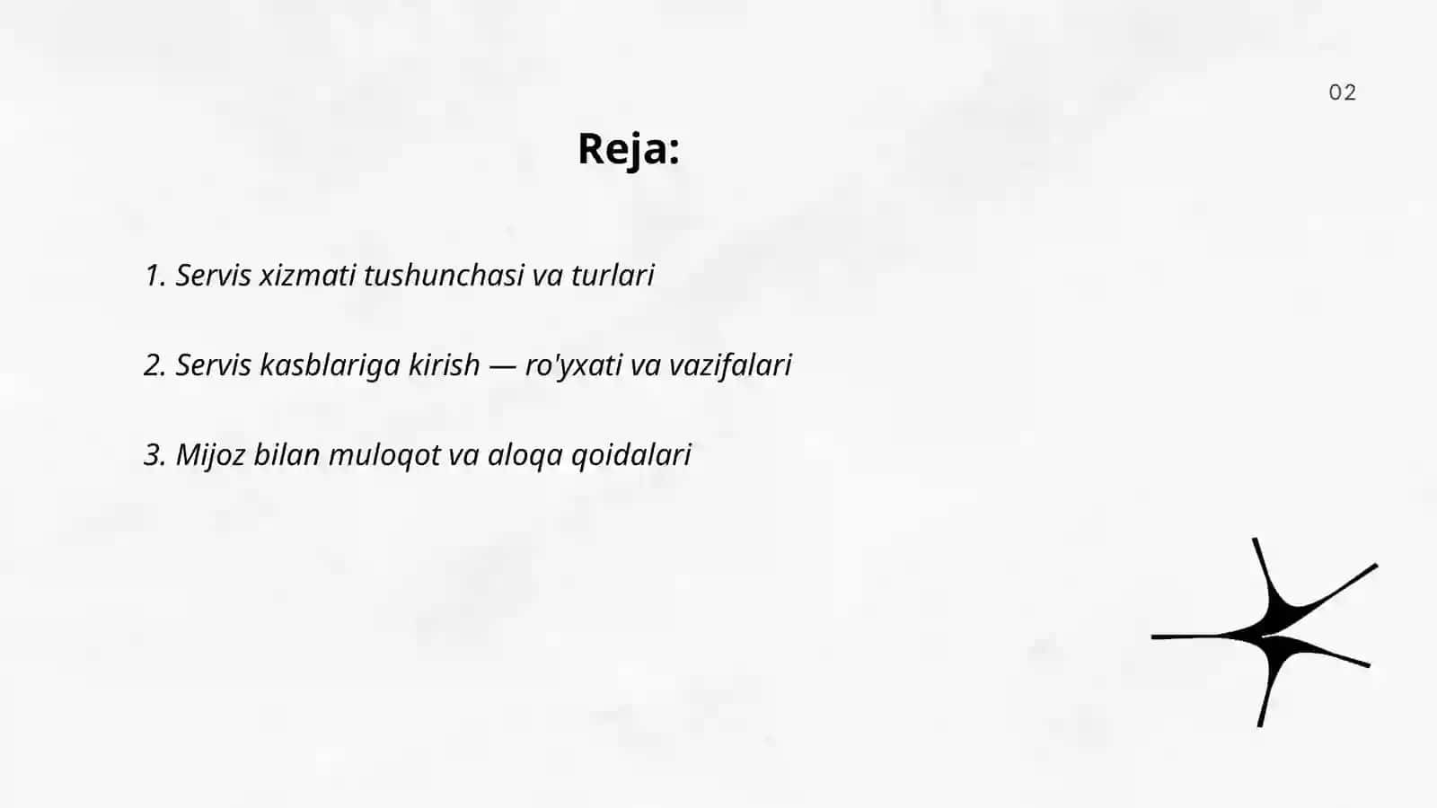 Servis xizmati tushunchasi va turlari 2