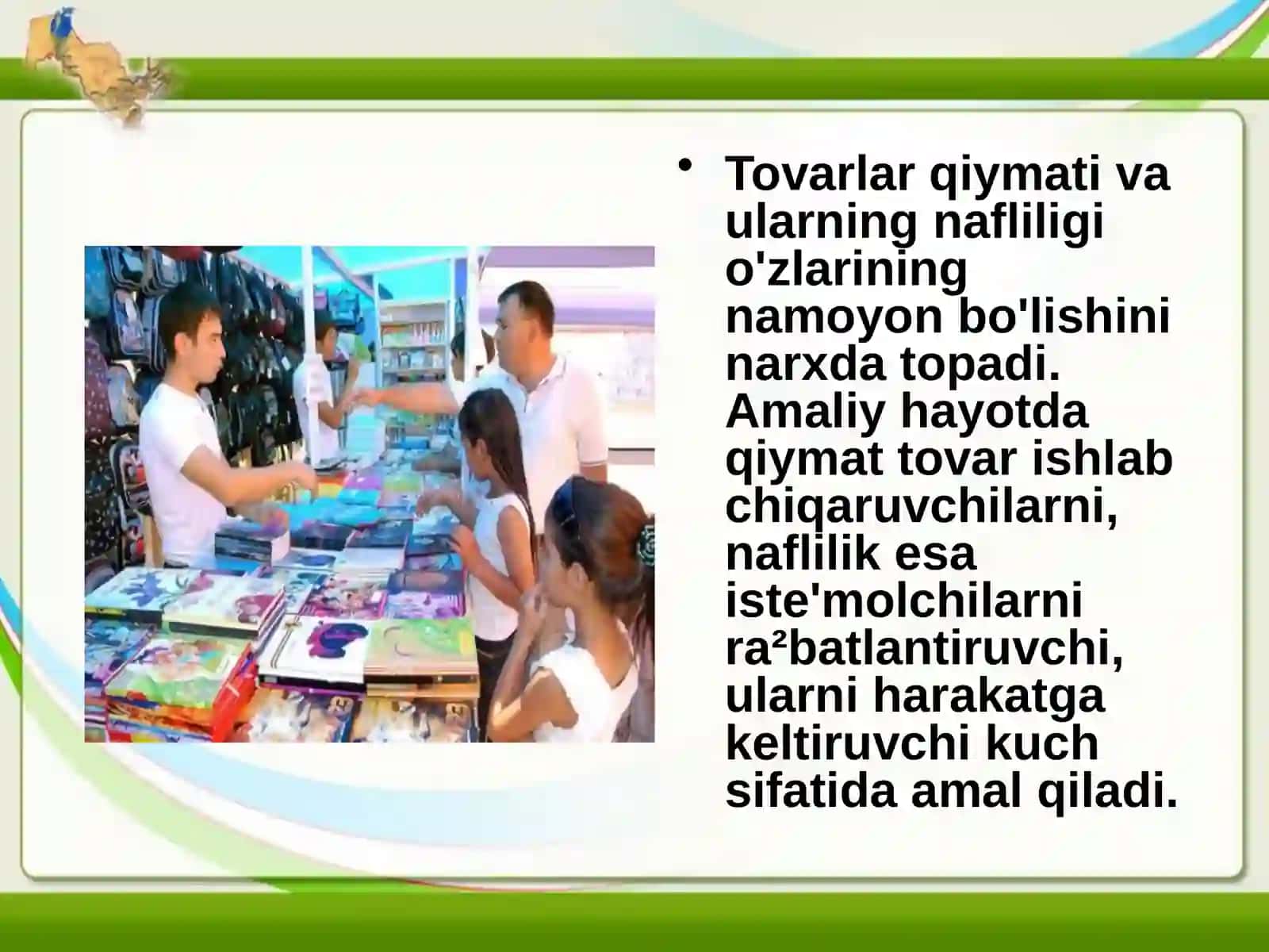 Narx belgilash jarayoni omillari 2