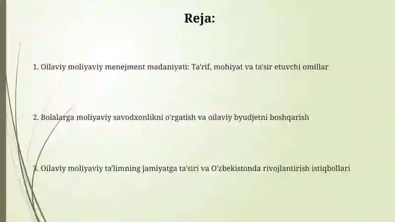 Oilani moliyaviy boshqarish madaniyati va uning tarbiyaviy ahamiyati 2