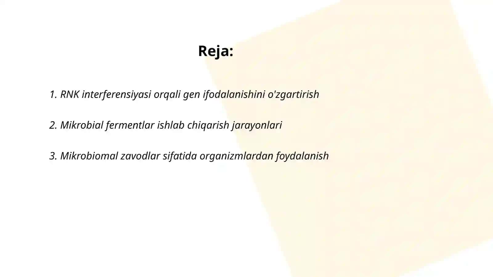 Mikroorganizmlarning gen muhandisligida qo'llanilishi va ushbu yo'nalishda erishilgan yutuqlar 2