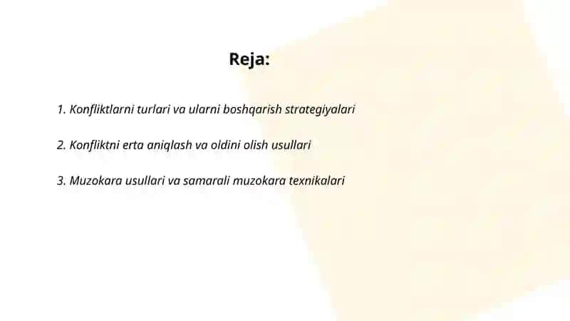 Konfliktlarni boshqarish tartiblari va usullari 2