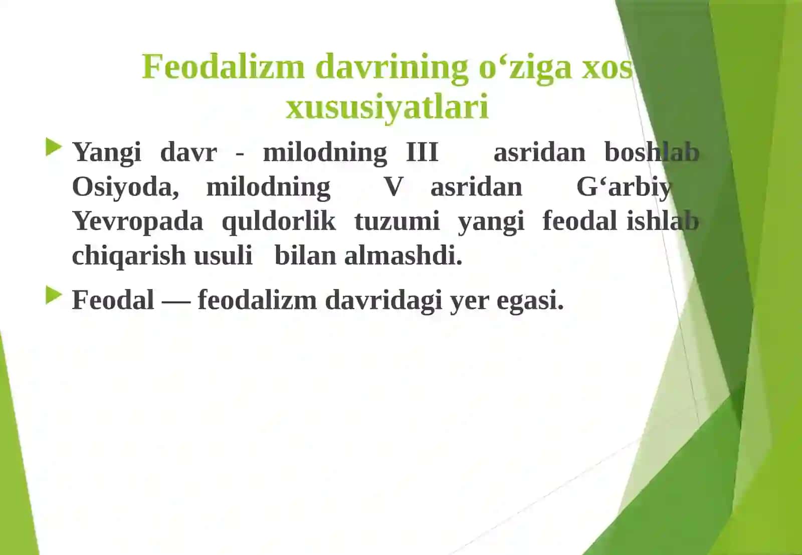 Feodal jamiyati va uning emirilishi davridagi iqtisodiy ta‘limotlar 2