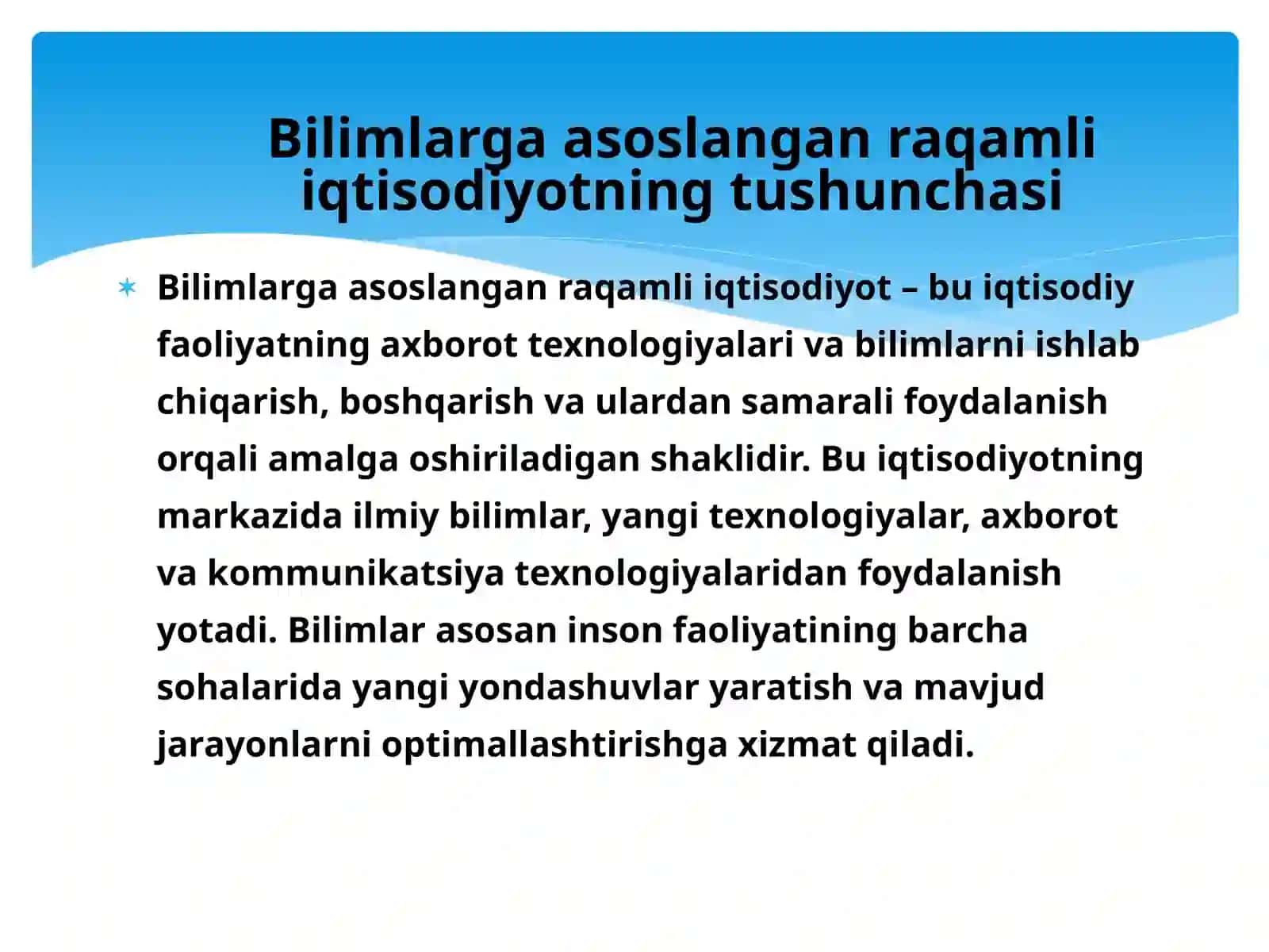 Bilimlarga asoslangan raqamli iqtisodiyot 2