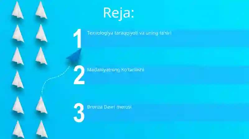 Bronza davrining oʻrni va roʻli 2