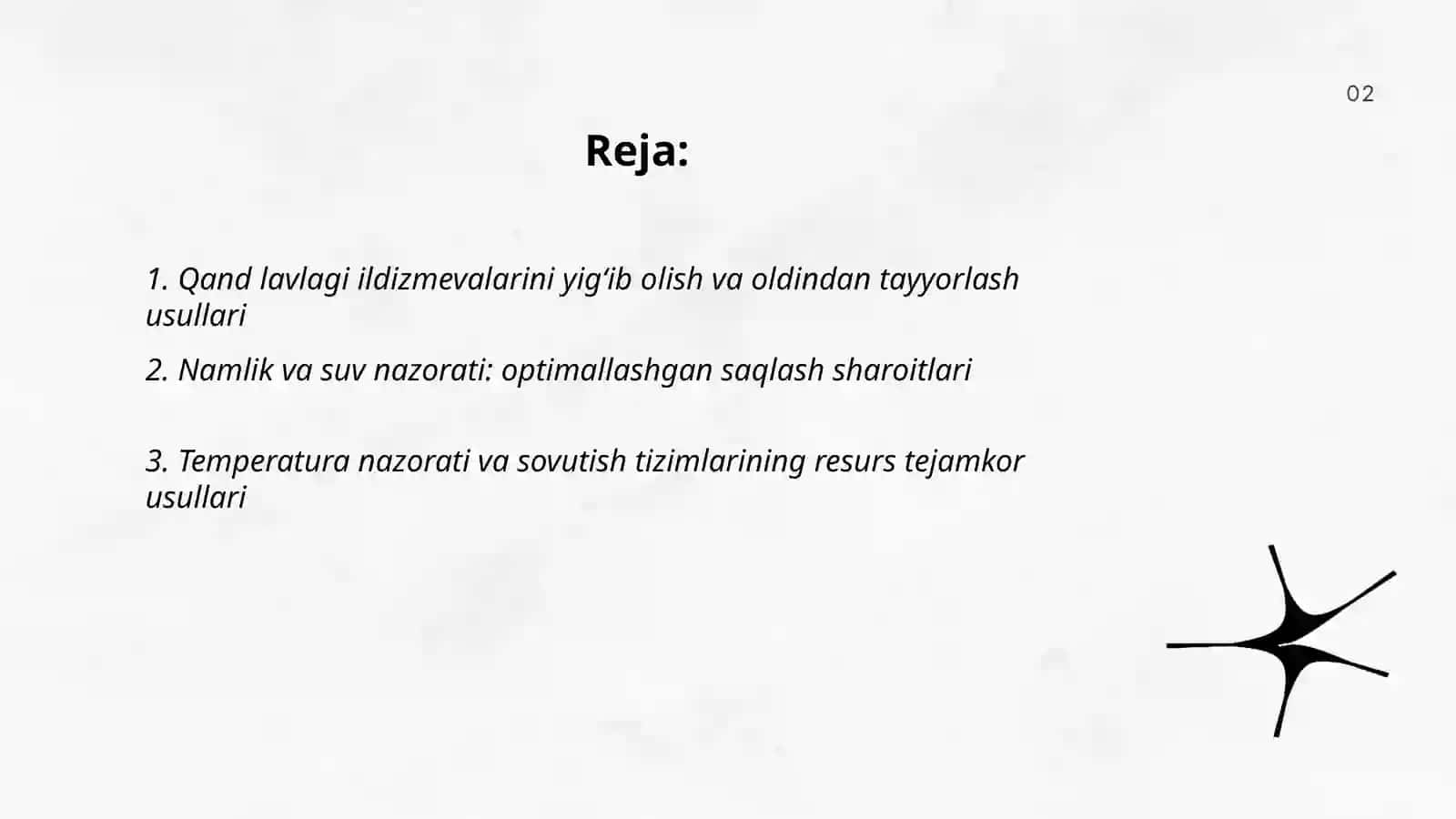 Qand lavlagi ildizmevalarni saqlashning istiqbolli va resurs tejamkor usullari 2