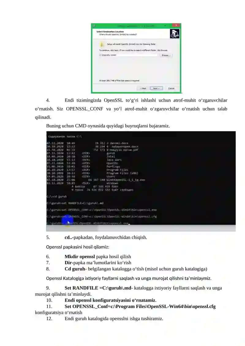 OpenSSL kutubxonasidan foydalangan holda blokli shifrlar yordamida ma’lumotlarni shifrlash 2