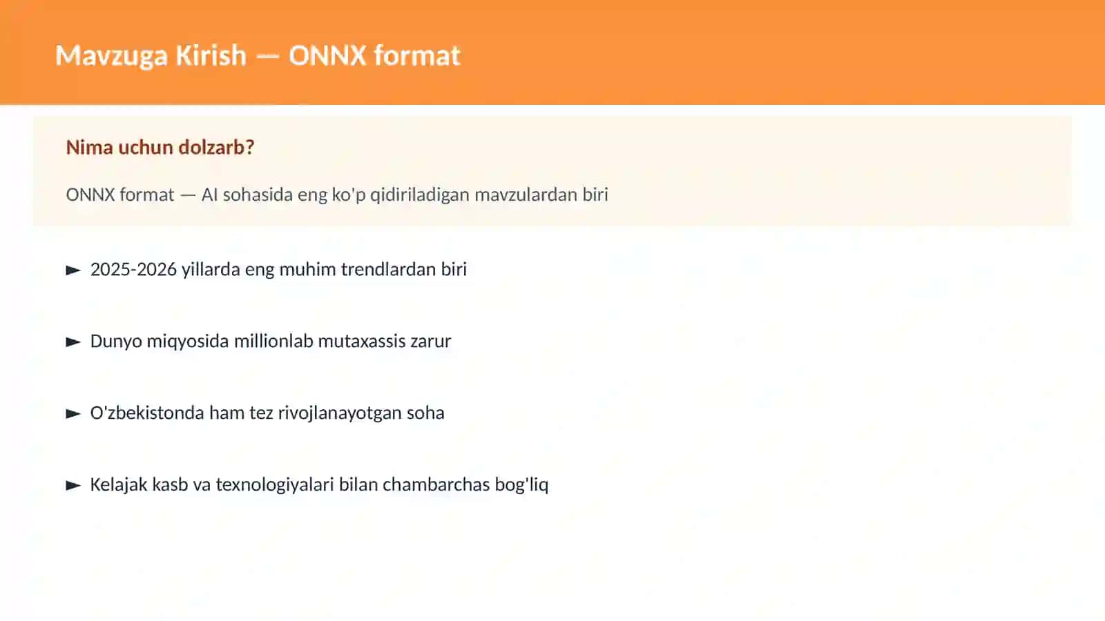 ONNX format 2