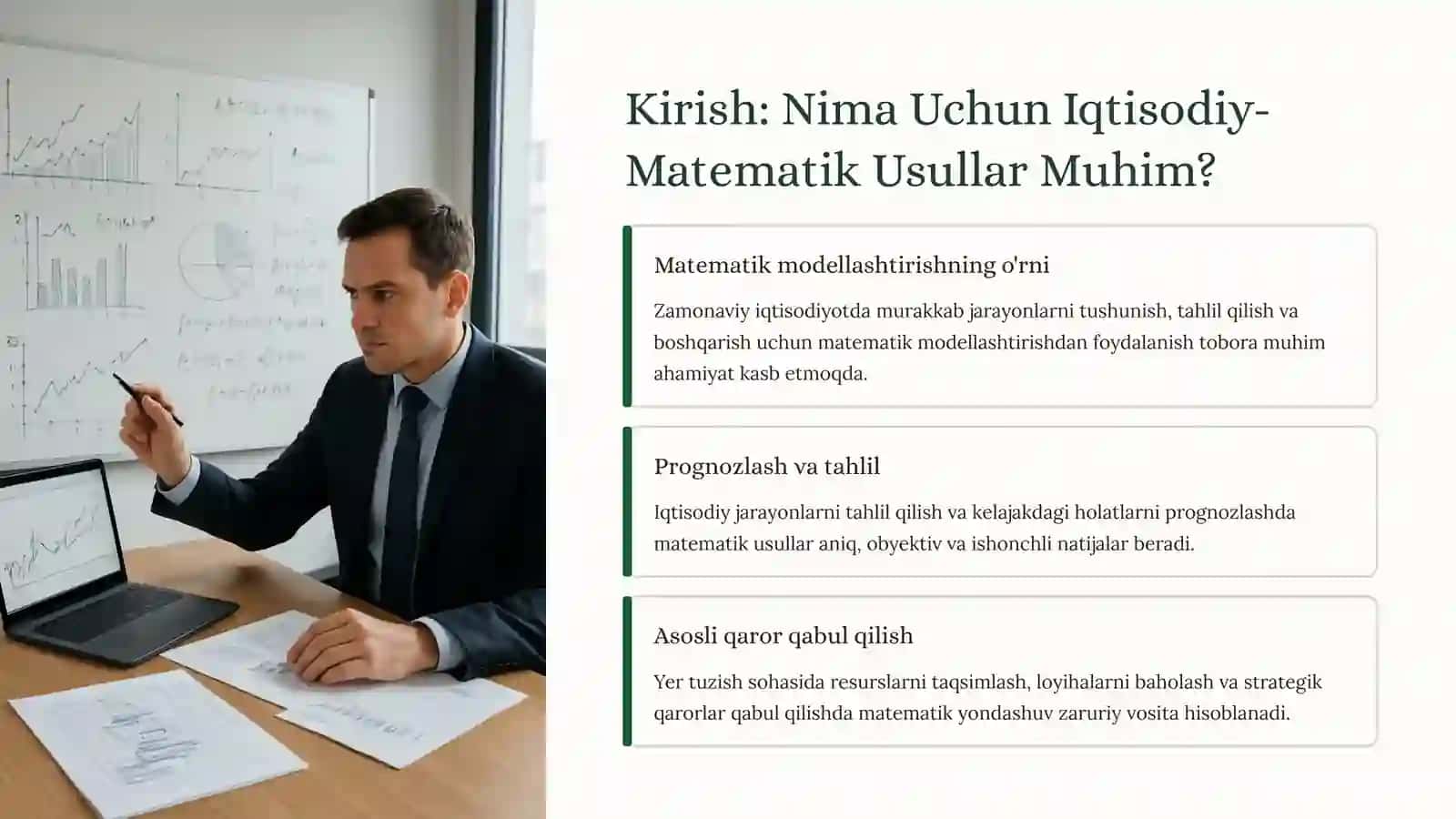Yer Tuzish Ishlarini Tashkil Etishda Iqtisodiy-Matematik Usullardan Foydalanish Ko'nikmalari 2
