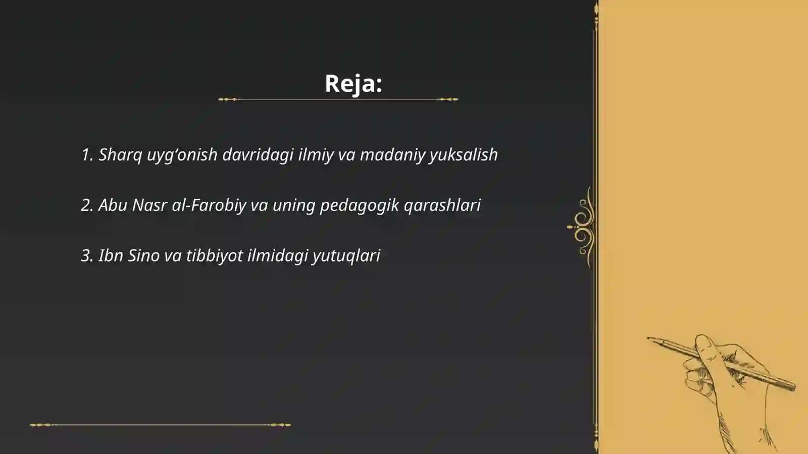 Sharq uygʻonish davri allomalarining pedogogik qarashlari hamda ilm fan ravnaqidagi xizmatlari 2