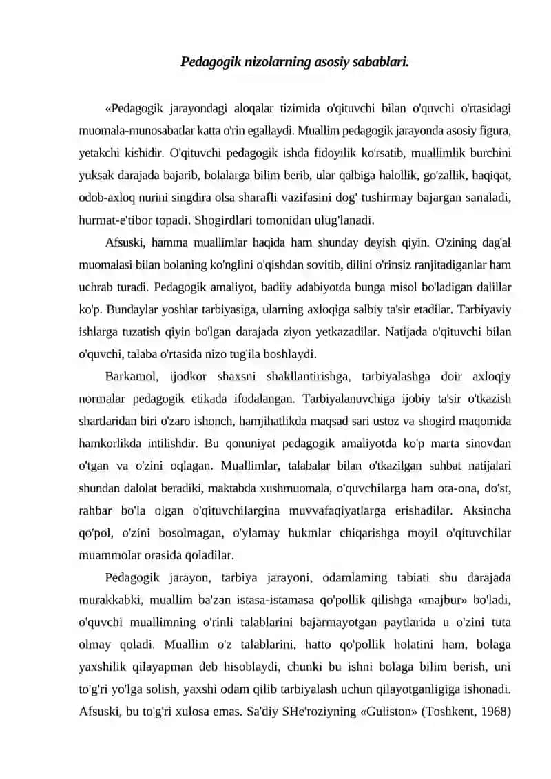 KASBIY ZIDDIYAT VA NIZOLARNI BARTARAF ETISH 2