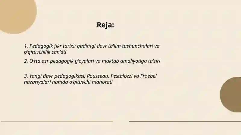 Pedagogik fikr tarixi va maktab amalyotida oʻqituvchi mahorati masalalari 2