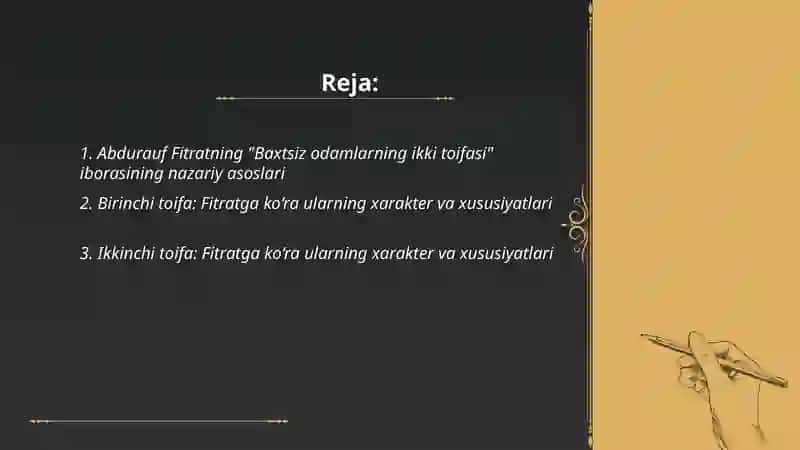 Baxtsiz odamlarning ikki toifasiga oid qarashlari 2