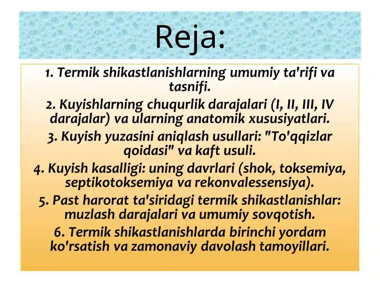 Termik Shikastlanishlar 2