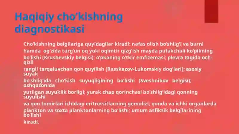 CHO‘KISHDA LABORATORIYA TEKSHIRUVI USULLARI2-davolash 407-bguruhYòldoshevaXadicha 2