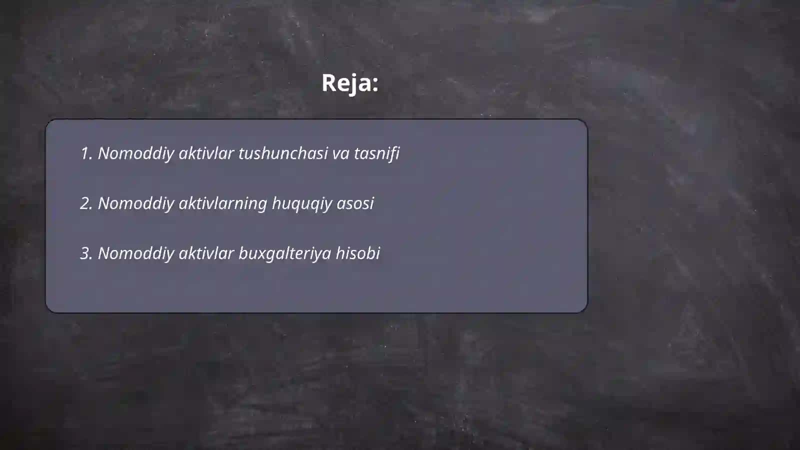 Nomoddiy aktivlar 2