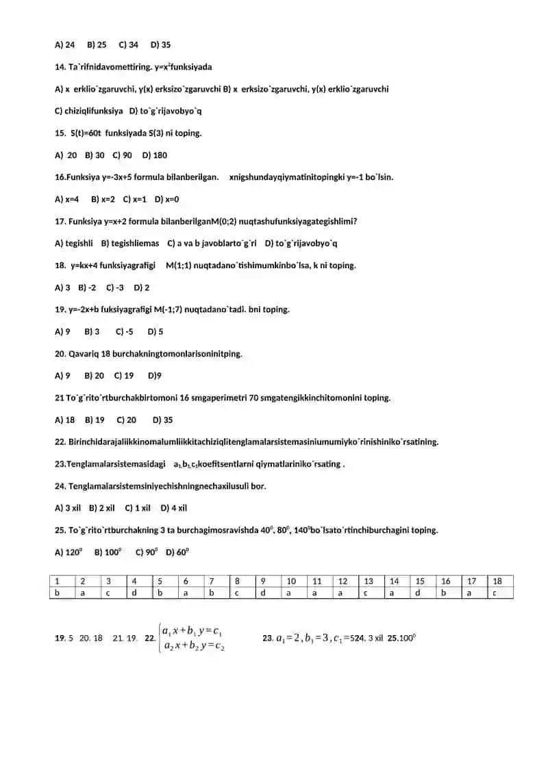 8-sinfa ALGEBRA VA GEOMETRIYA I-chorak 2