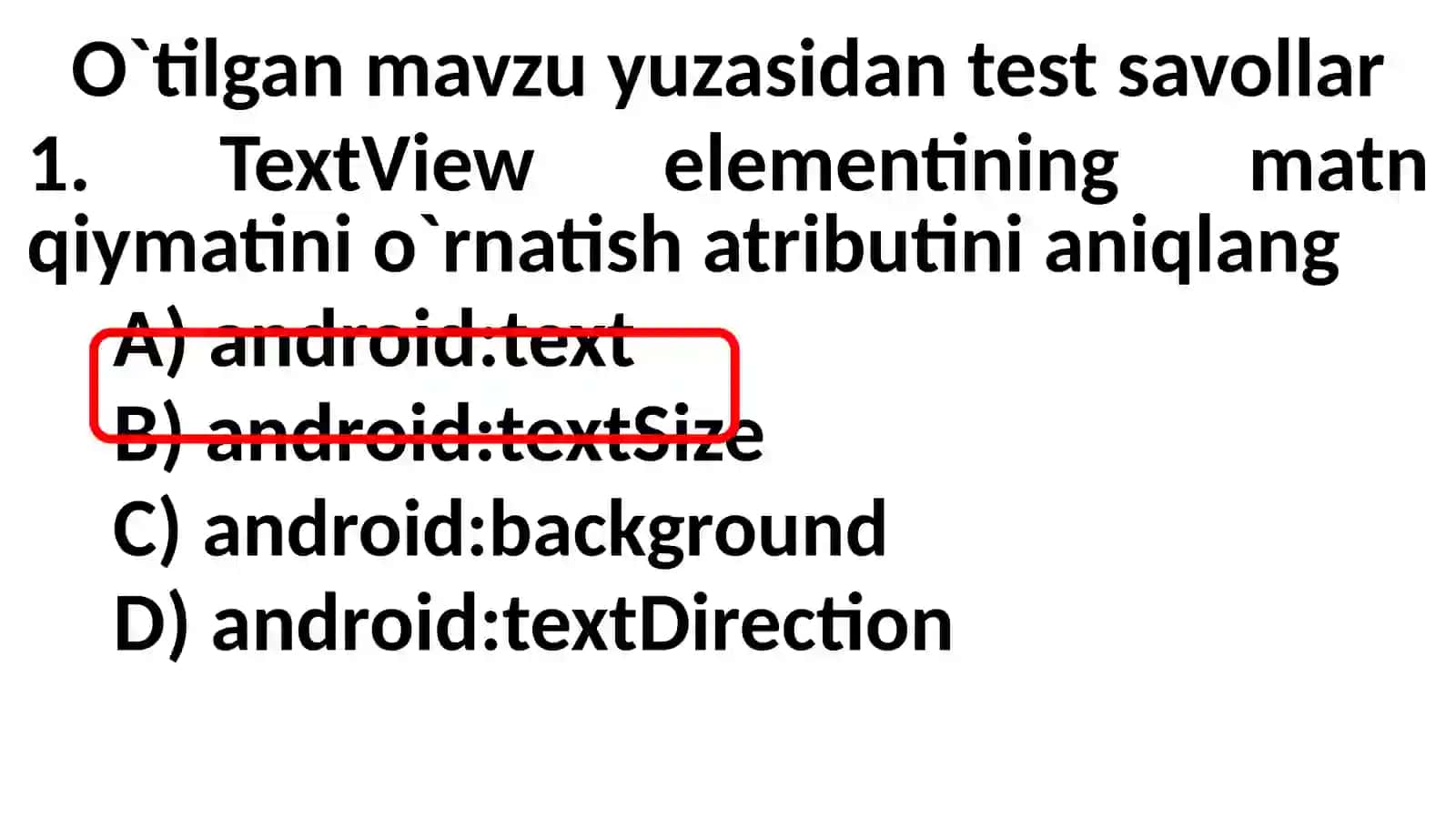 Androidilovada foydalanuvchi qrafik interfeysi 2