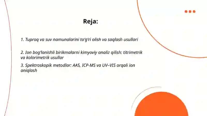 Ion bog’lanishli birikmalarni aniqlash 2