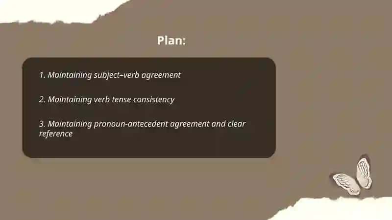 Maintaining grammatical structures 2