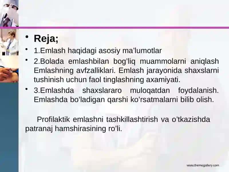 Xavfsiz immunitatsiya. Profilaktik emlash vaqti dagi muloqot 2