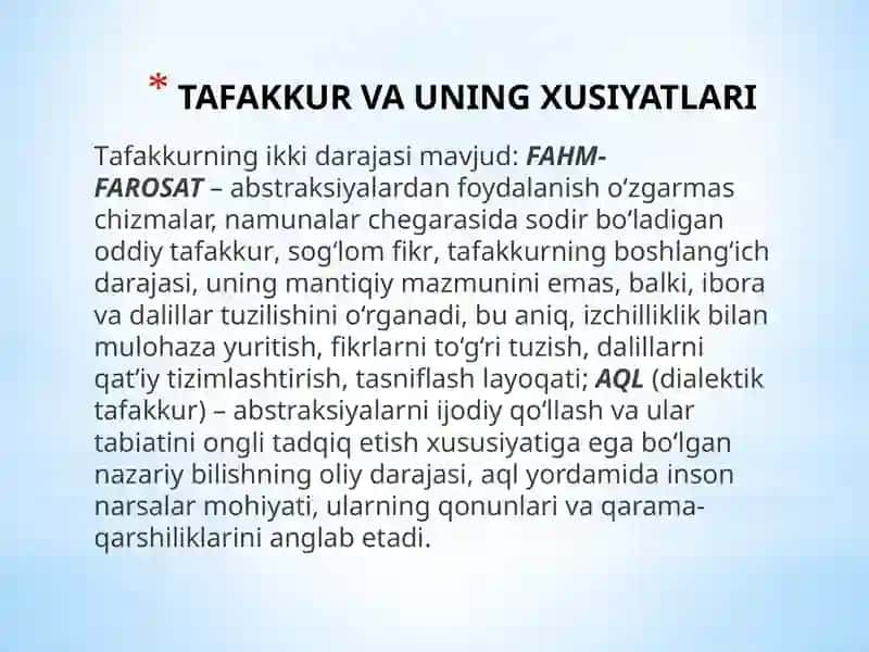 YANGI FALSAFIY TAFAKKUR TUSHUNCHASINING MAZMUN VA MOHIYATI 2