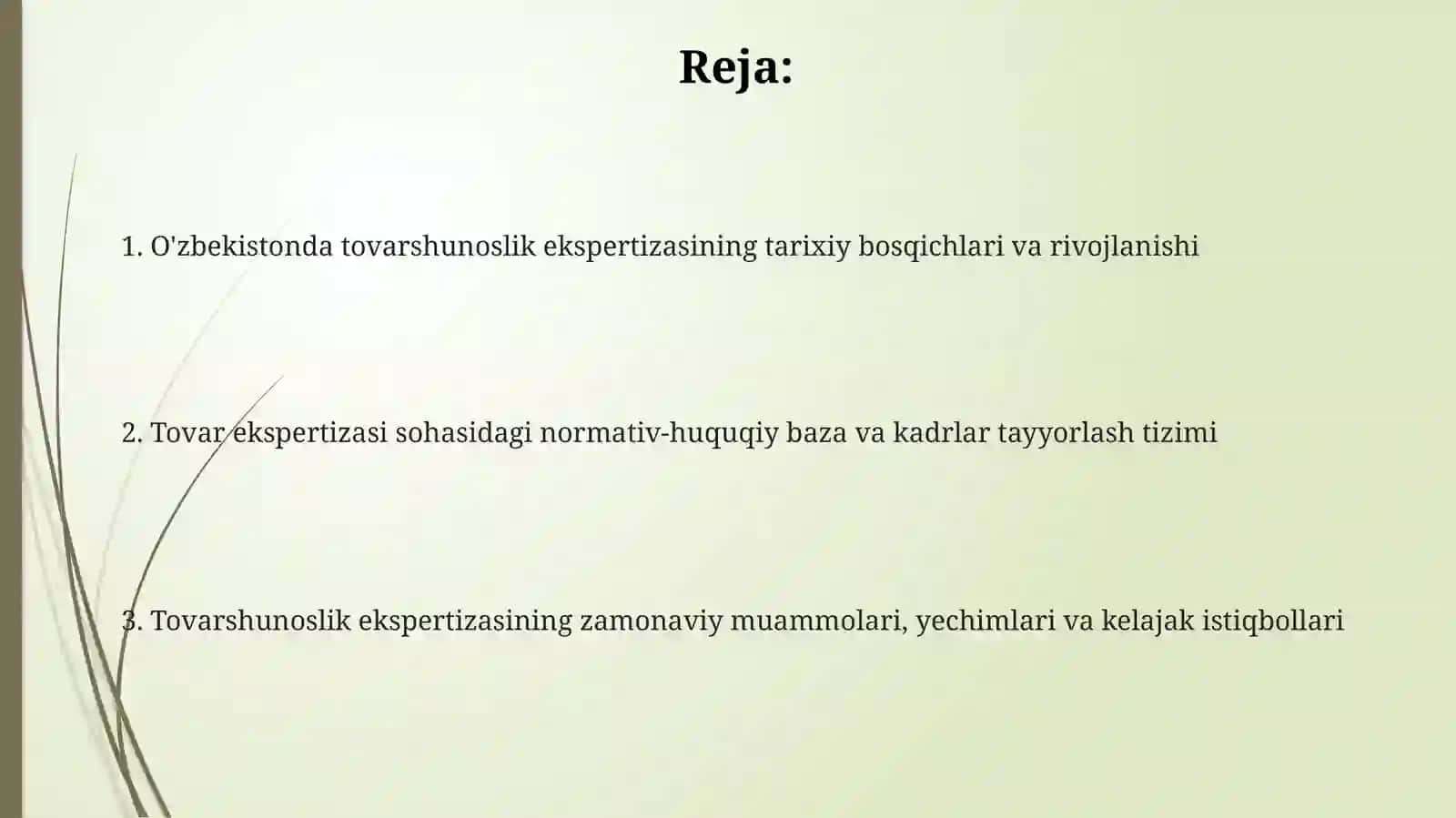Oʻzbekistonda tovarlar ekspertizasining tashkil etilish tarixi 2