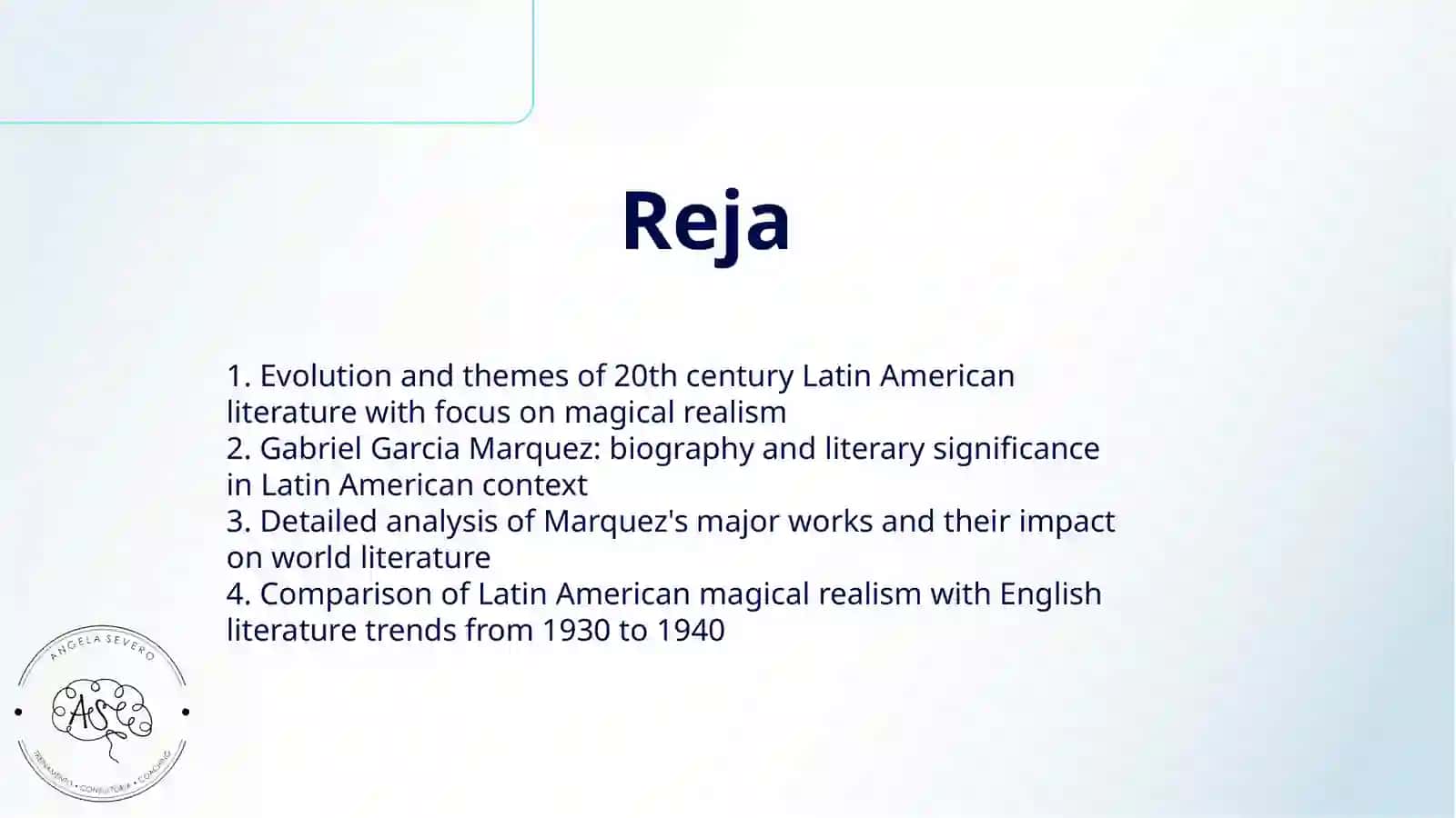 LATIN AMERICAN LITERATURE OF 20 TH CENTURY. WORKS OF GABRIEL GARCIA MARQUEZ. ENGLISH LITERATURE 1930-1940 2