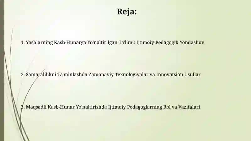 Yoshlarning Kasb-Hunarga Yo'naltirilgan Ta'limi: Ijtimoiy-Pedagogik Yondashuv 2