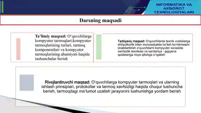 KOMPYUTER TARMOQLARI 2