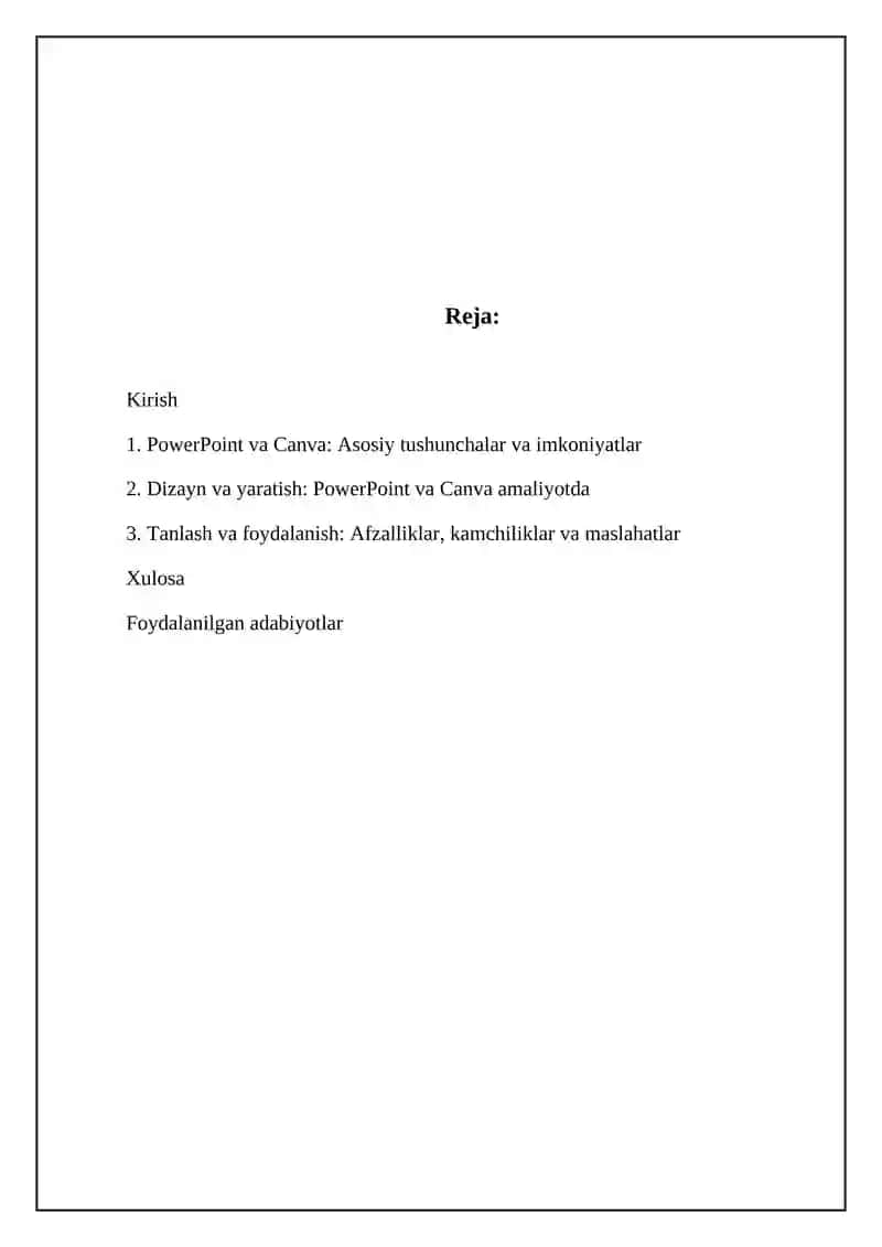 PowerPoint va Canva: Asosiy tushunchalar va imkoniyatlar 2