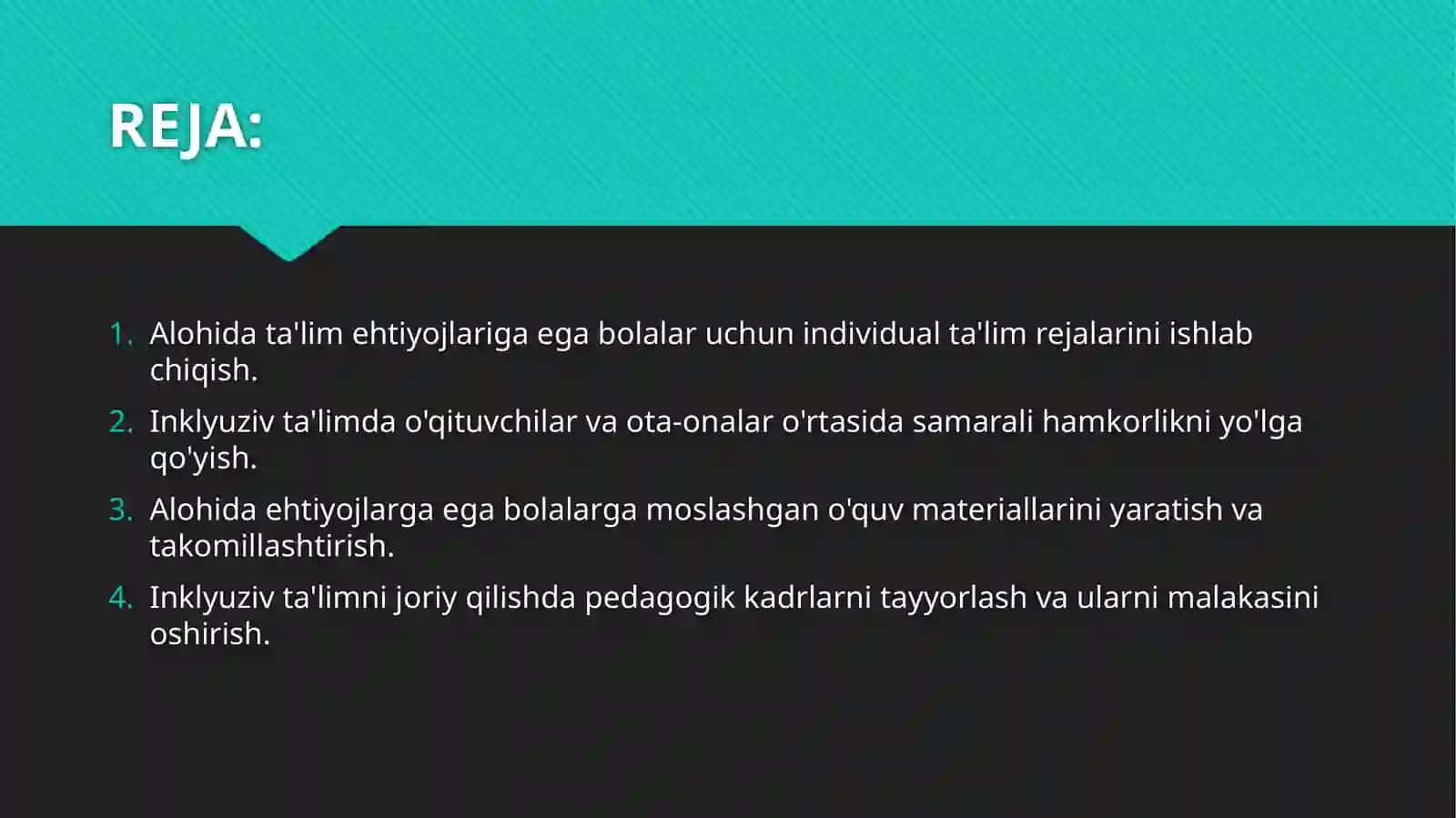 Alohidata'lim ehtiyojlariga egab bolalarning inklyuziv ta'limi yaxshi amaliyotsifatida 2