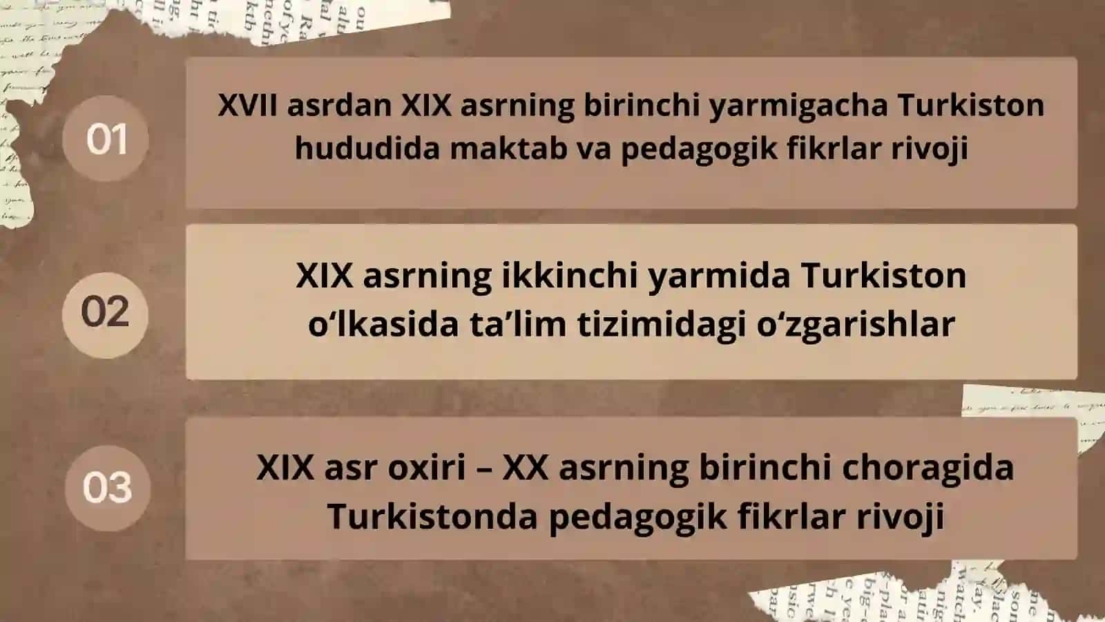 XVII asrdan XIX asrni yarmigacha tarbiya maktab va pedagogik fikrlar rivoji 2