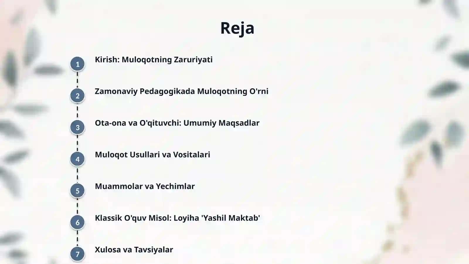 O'qituvchi va ota - onalar muloqotining ta'lim samaradorligini oshirishdagi o'rni 2