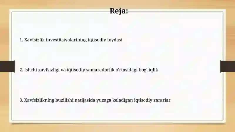 Sog'liqni saqlash va ishga layoqatlilik samaradorligi 2