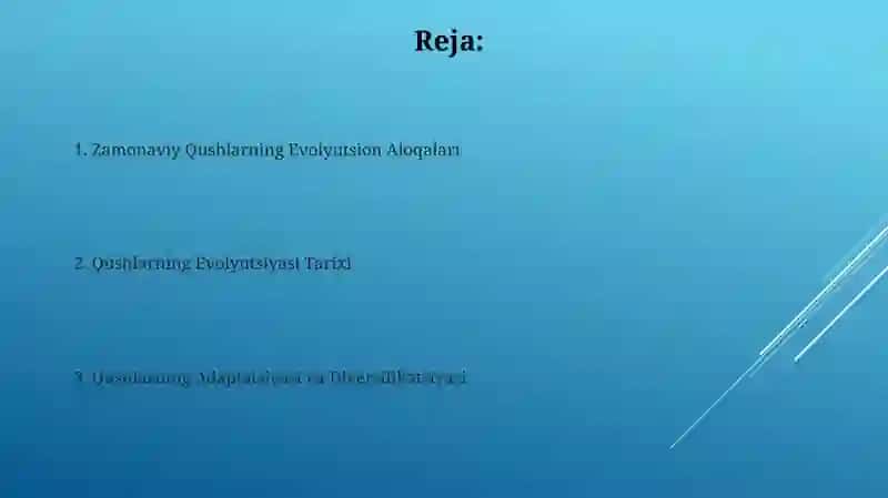 Qushlar evolutsiyasi 2