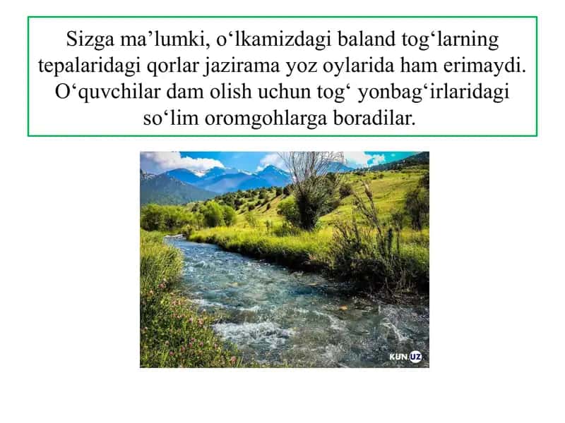 Balandlik mintaqalanishi qonuniyati 2