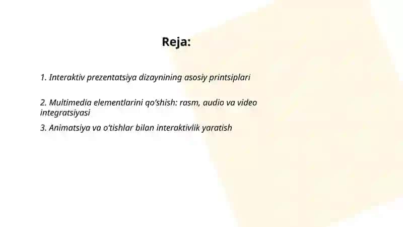 Interaktiv prezentatsiyalar yaratish 2
