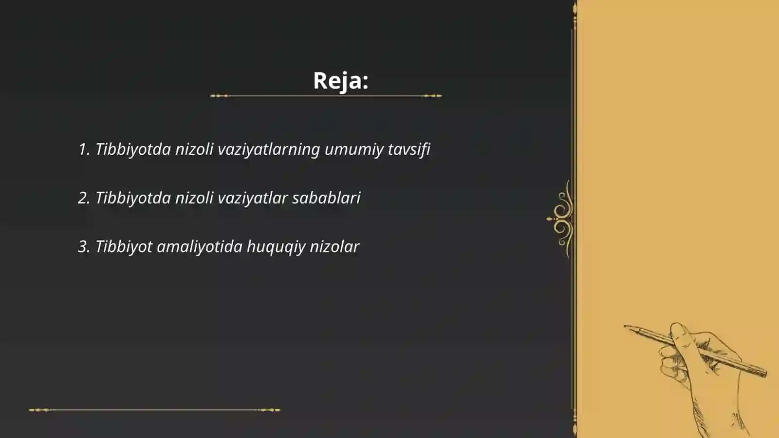 Tibbiyotda nizoli vaziyatlar va ularni bartaraf etish usullari 2