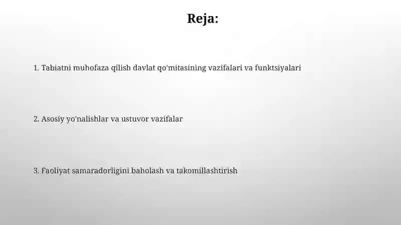 Tabiatni muhofaza qilish davlat qoʻmitasining roli 2