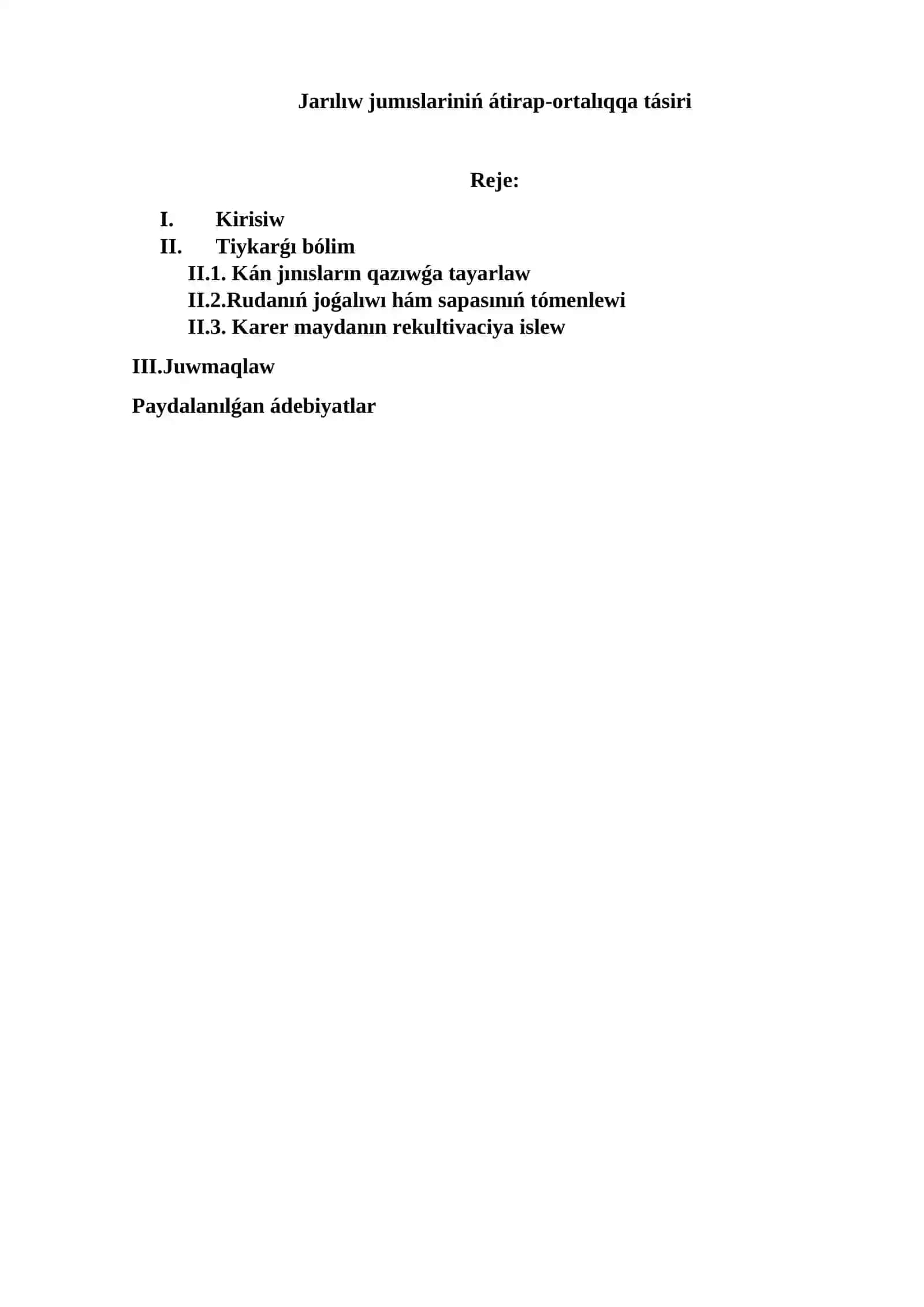 Jarılıw jumıslarınıń qorshaǵan ortalıqqa tásiri 2