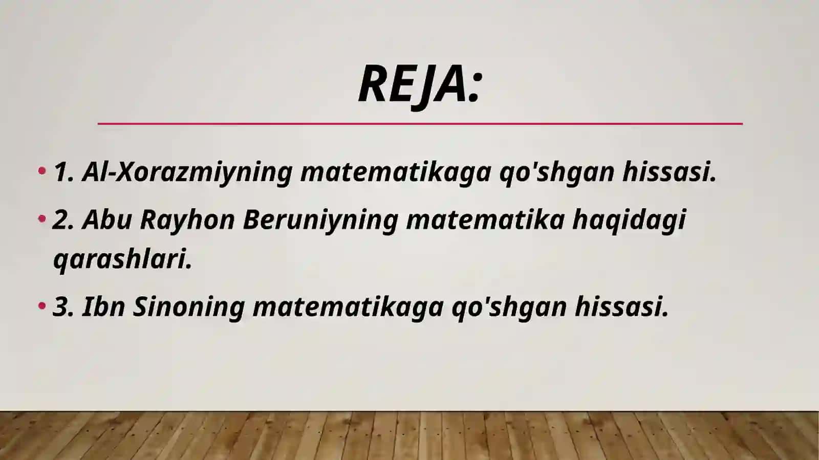 Matematikaga qo'shgan Sharq allomalar 2
