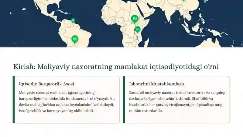 Gʻaznachilik tizimini moliyaviy nazoratni rivojlantirishning ahamiyati 2