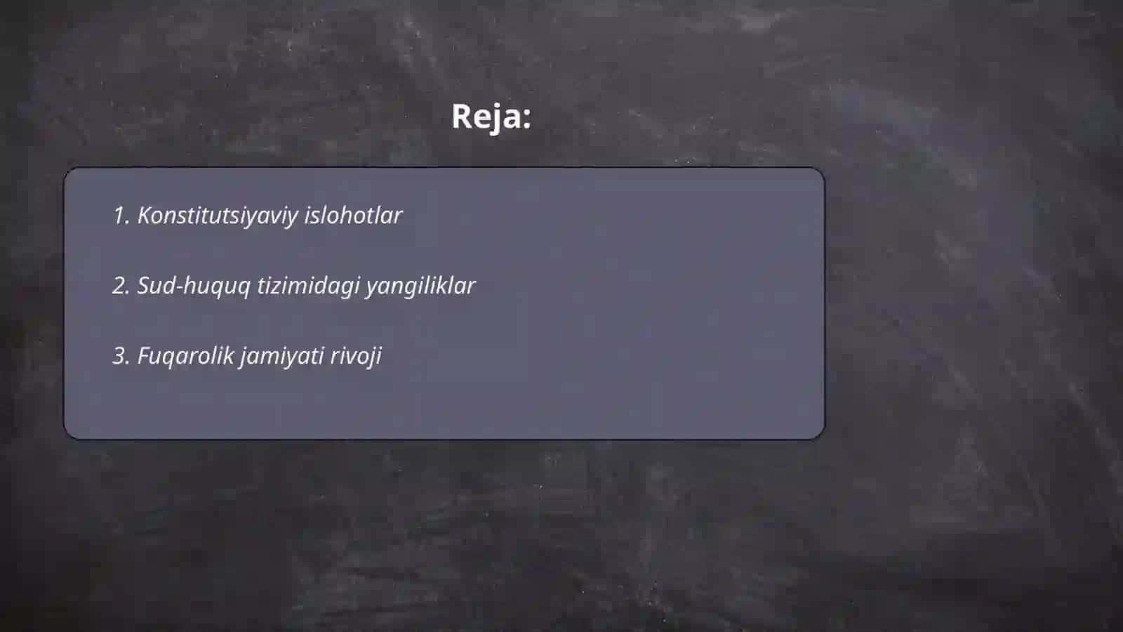 Konstitutsiyaviy islohotlar 2